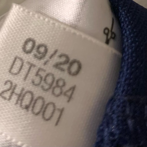 Adidas Track Pants with Zipper Bottoms Blue with White Stripe Size M EUC Joggers - Picture 11 of 12